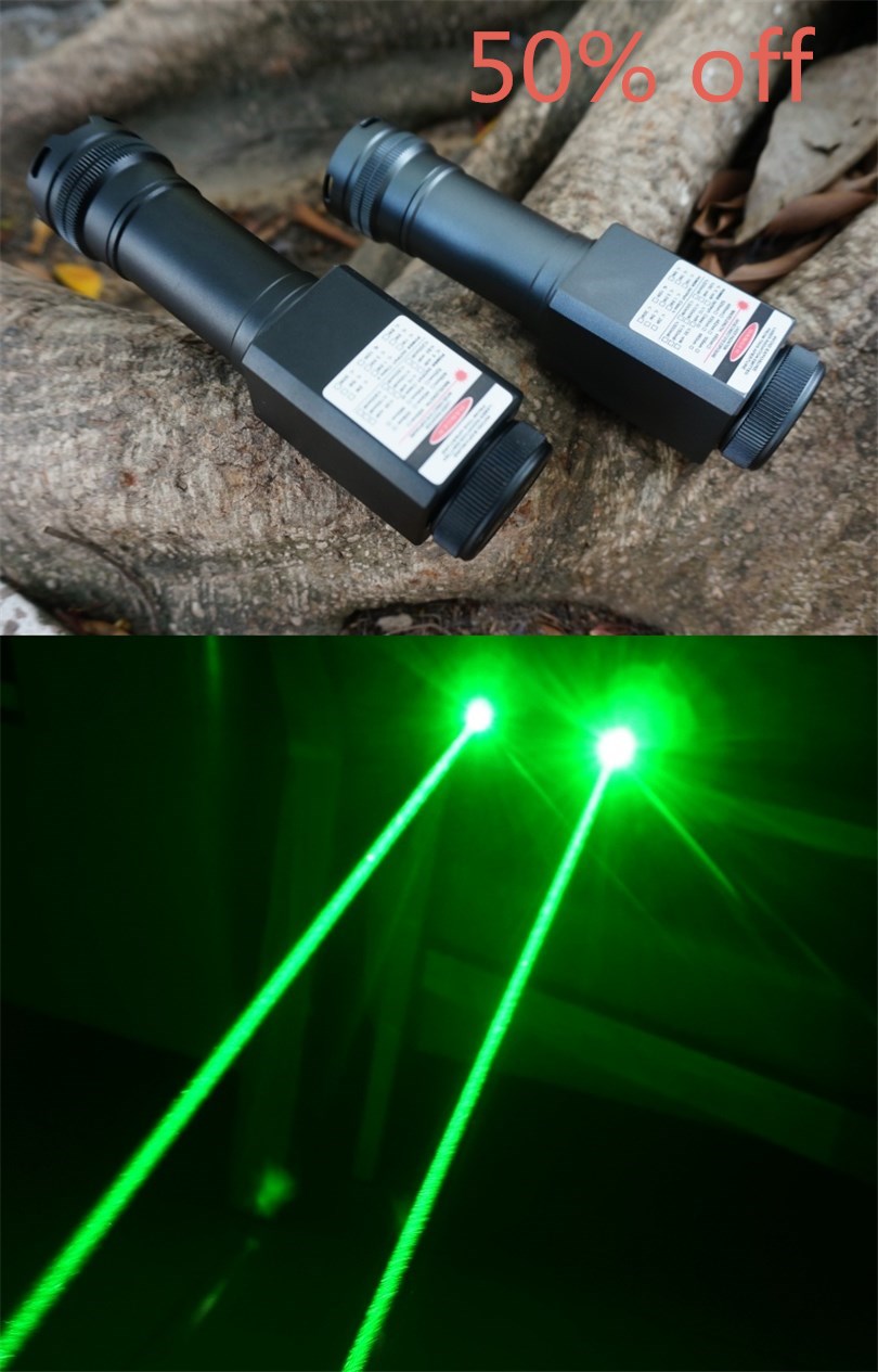 High Power Burn Focus 532nm Green Laser Pointer Astronomy Lazer