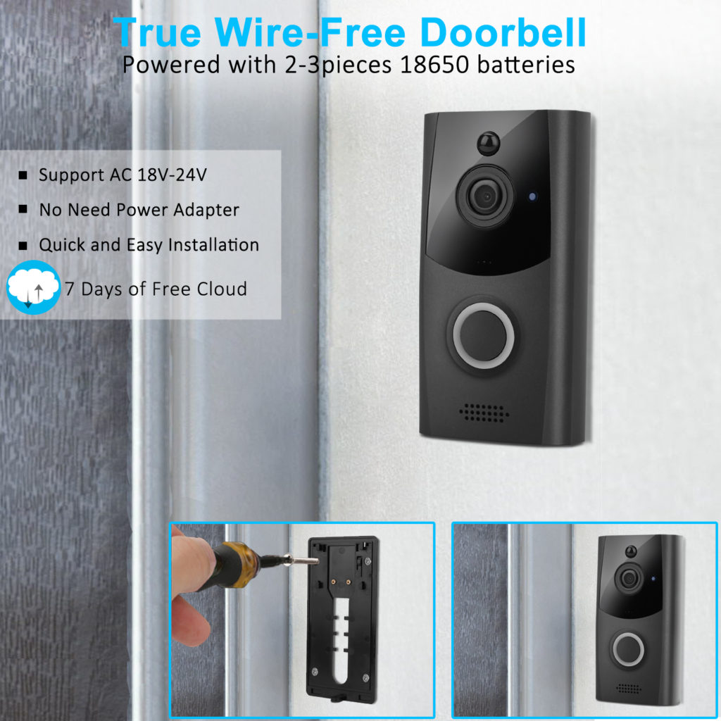 2020 Newest High Quality 1080P Wireless Wifi Doorbell Video Camera With ...